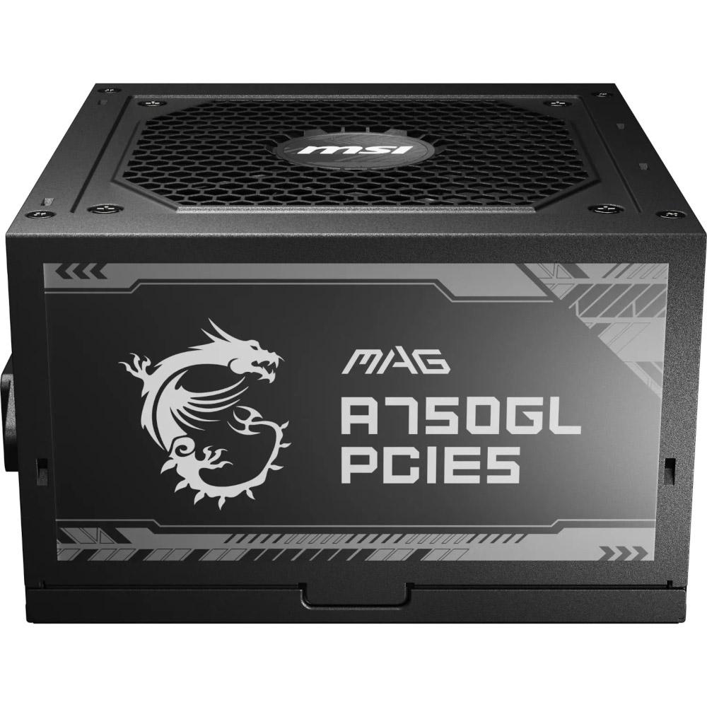 Блок питания модульный MSI MAG A750GL PCIE5 ATX 3.1 750W 80+ Gold Black (29424534) - фото 3 Блок питания модульный MSI MAG A750GL PCIE5 ATX 3.1 750W 80+ Gold Black (29424534) - фото 3