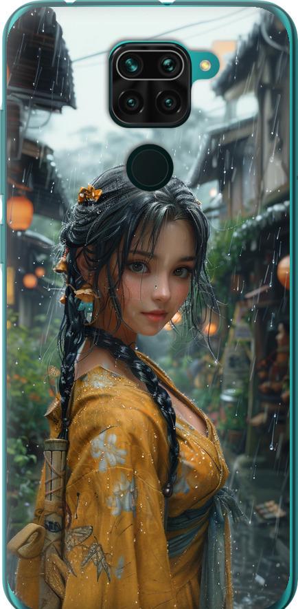 Чехол на Xiaomi Redmi Note 9 Anime-girl (6133u-2017-42517)