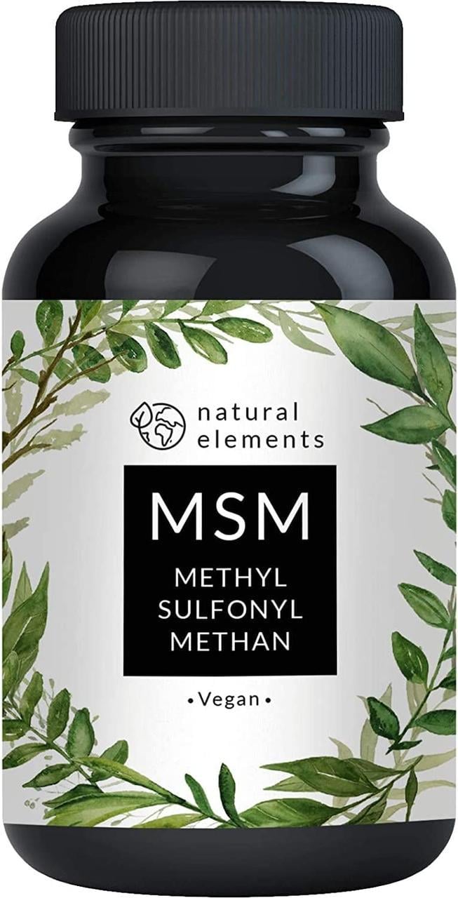 Метилсульфонілметану Natural Elements МСМ MSM 1600 мг 180 капсул (50093NElМСМ180K)