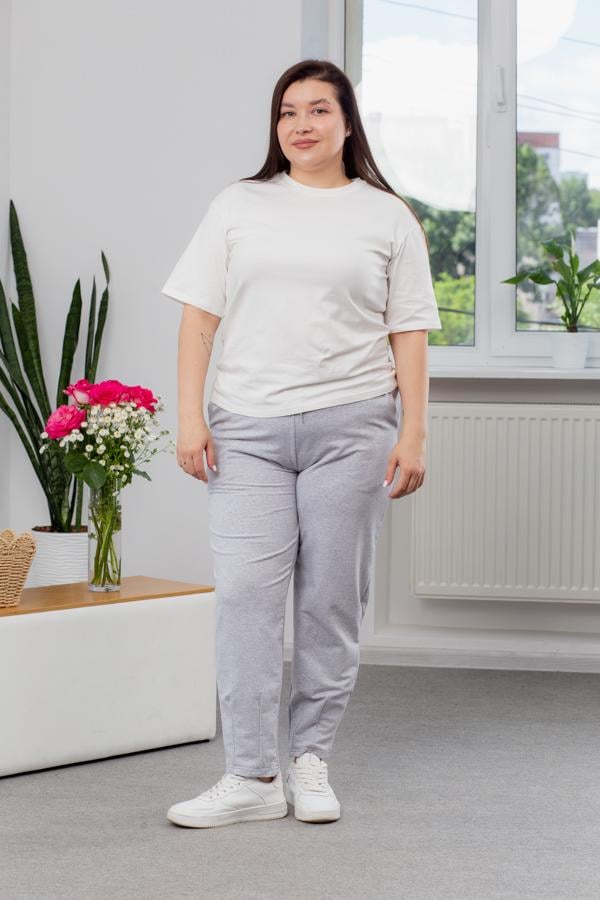 Штаны женские AKSAN L Серый меланж (23.1996_melange_46(L)) - фото 4 Штаны женские AKSAN L Серый меланж (23.1996_melange_46(L)) - фото 4