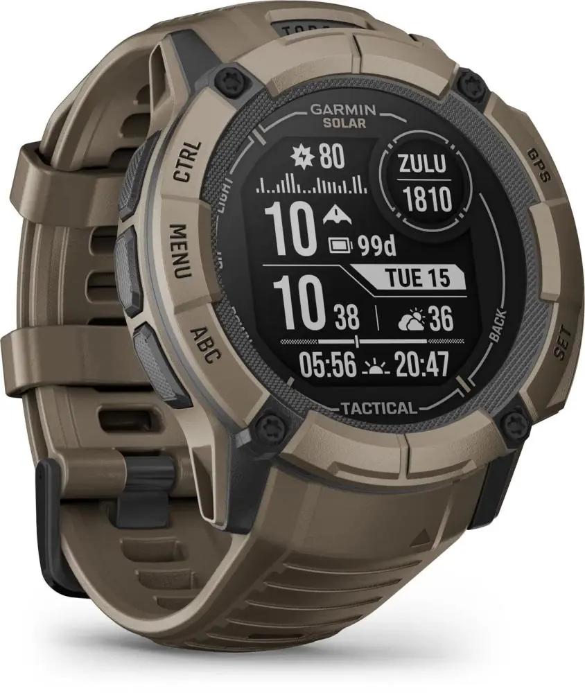 Смарт-годинник Garmin Instinct 2X Solar Tactical Edition Coyote Tan (010-02805-12/02/64) - фото 3