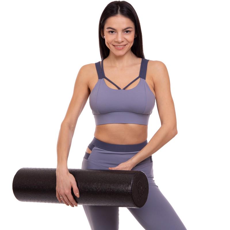 Роллер для занятий йогой гладкий EPP FI-3586-60 Черный (NA004276) - фото 2 Роллер для занятий йогой гладкий EPP FI-3586-60 Черный (NA004276) - фото 2