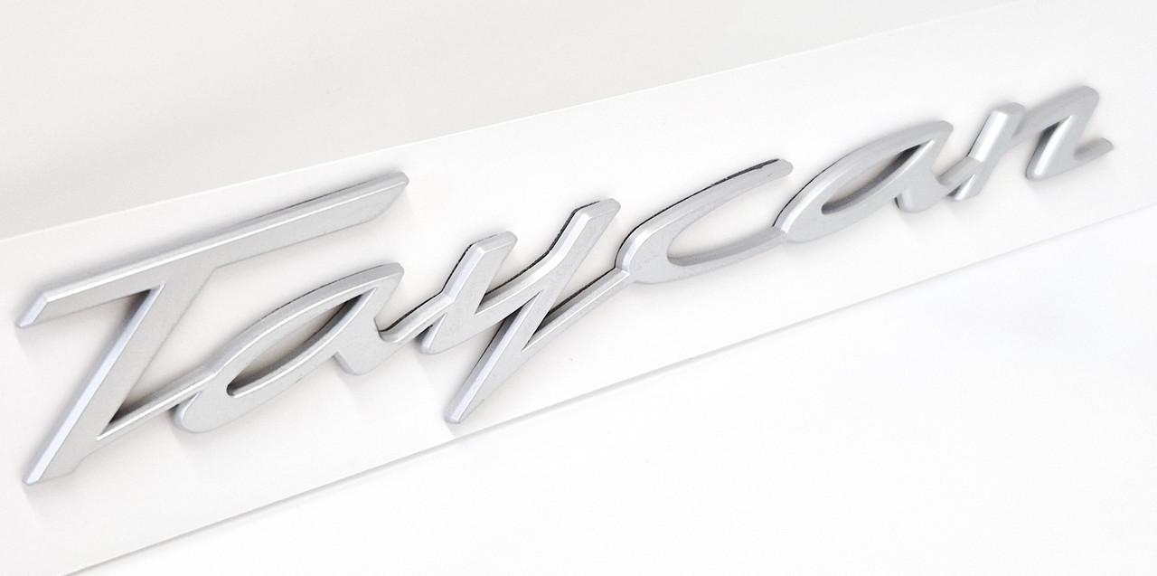 Емблема-напис Porsche Taycan Matt Silver (2341723573)