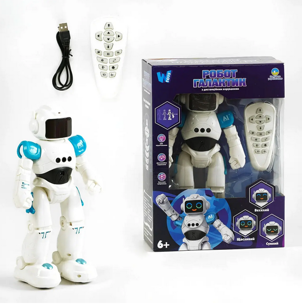 Робот Галактик WToys подсветка/сенсорные датчики/движение 6 песен/6 историй/викторина (65902) Робот Галактик WToys подсветка/сенсорные датчики/движение 6 песен/6 историй/викторина (65902)