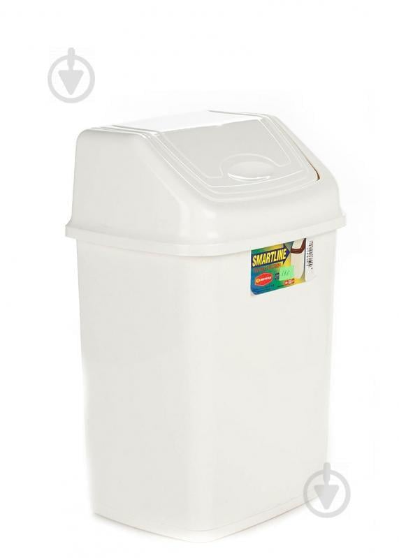 Ведро для мусора Senyayla 8,4 л Белое (4180-bl)