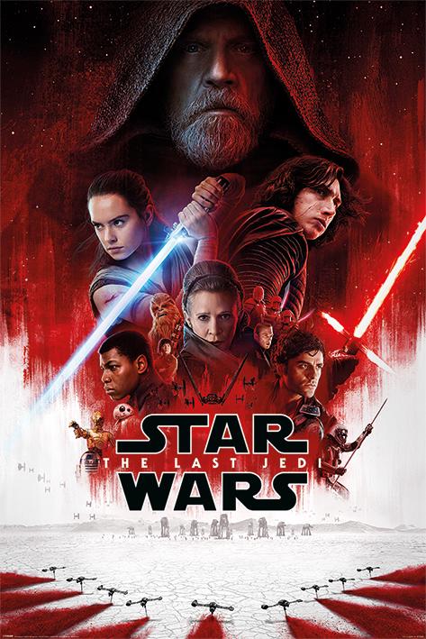 Постер плакат Звёздные Войны Последние Джедаи Все Вместе/Star Wars The Last Jedi One Sheet 61x91,5 см