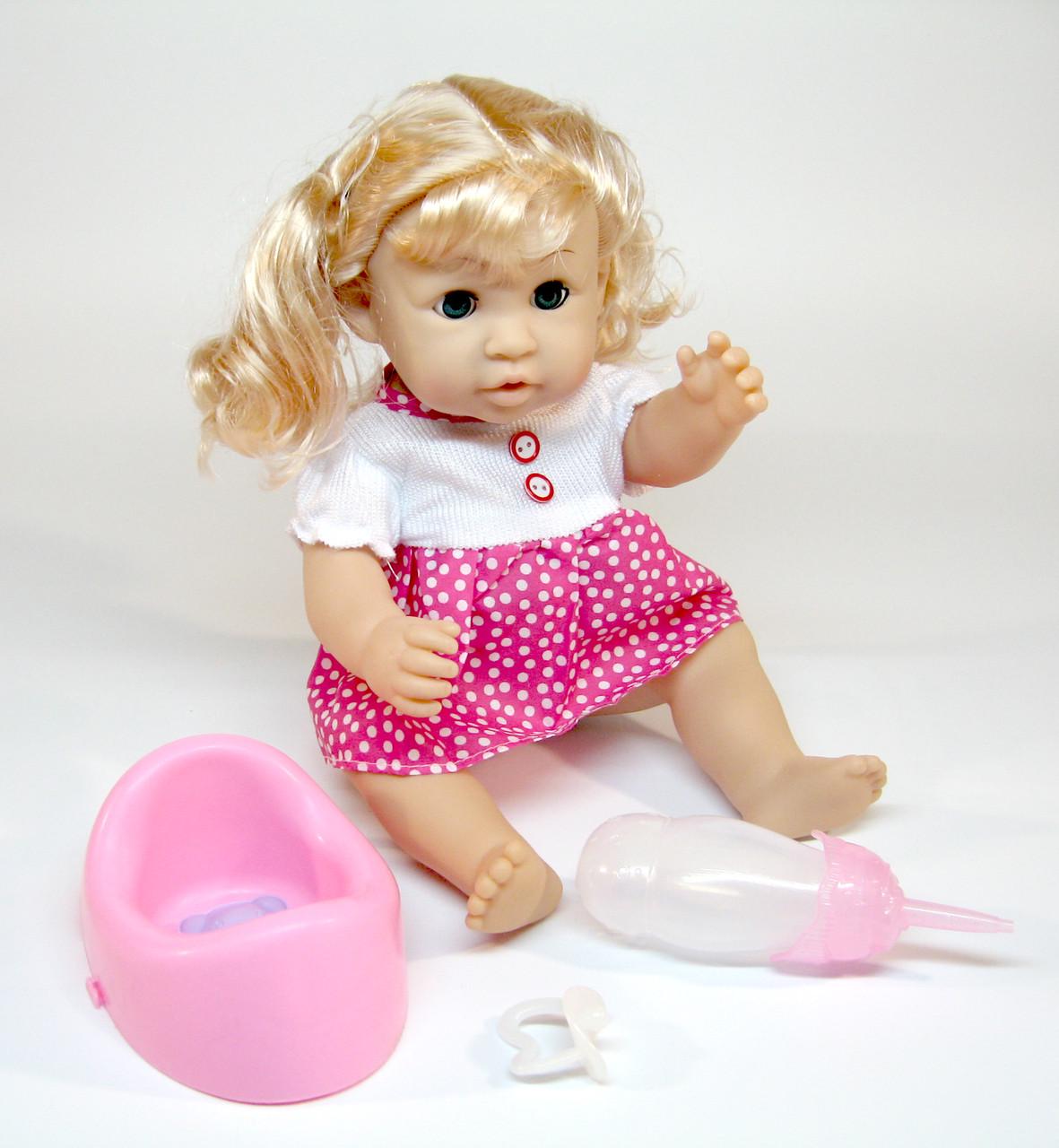 Кукла говорящая с горшком и бутылочкой (33010-A2)