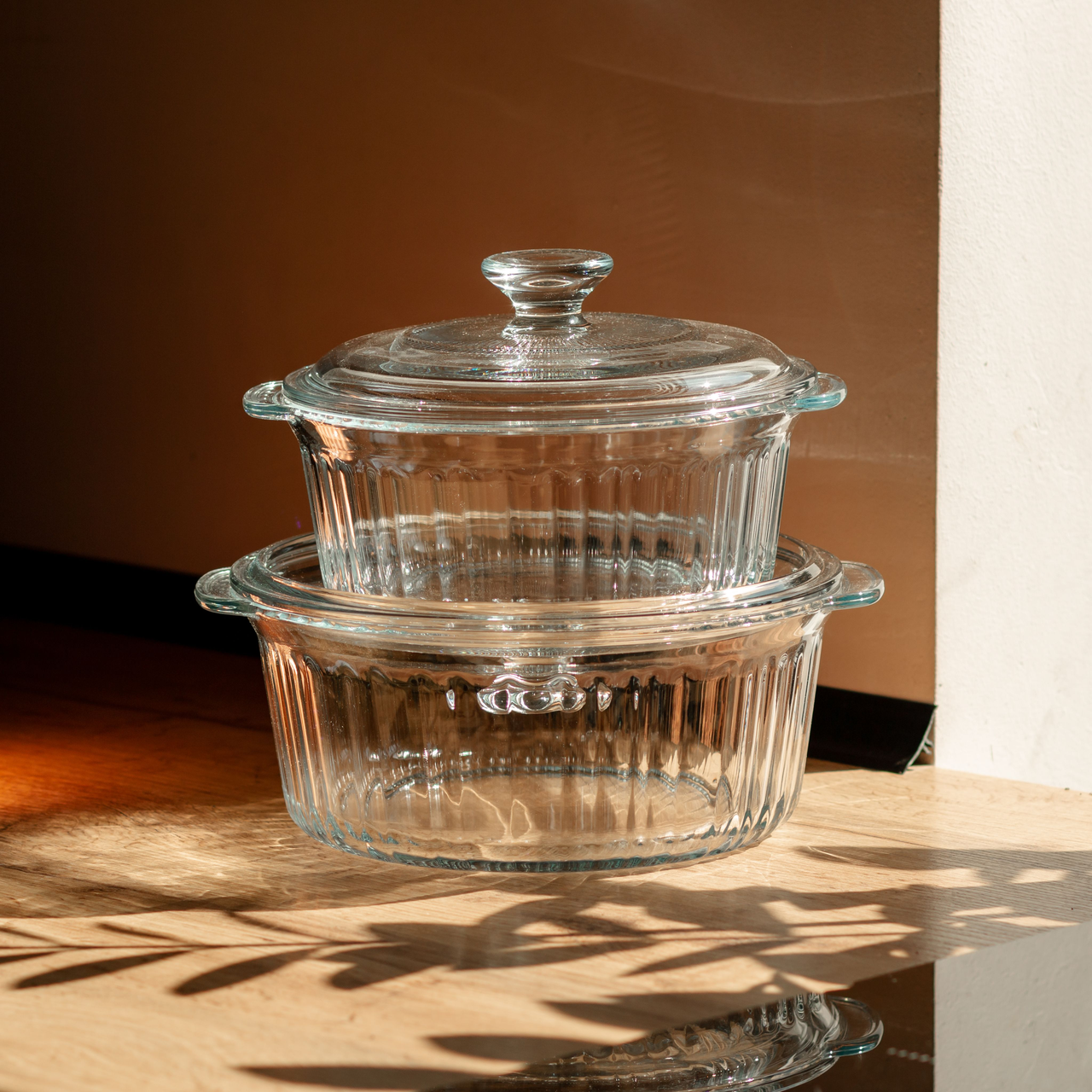 Формы для запекания стеклянные с крышками круглые 2 шт. (HP-34-26) - фото 6 Формы для запекания стеклянные с крышками круглые 2 шт. (HP-34-26) - фото 6