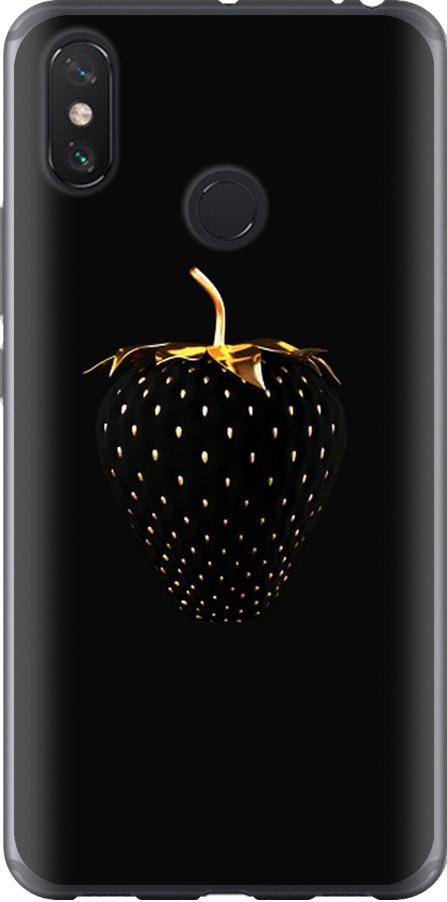 Чехол на Xiaomi Mi Max 3 Черная клубника (3585u-1534-42517)