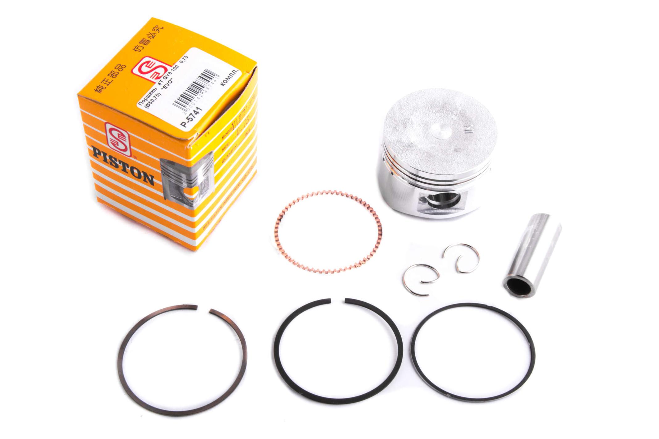 Поршень EVO для 4T GY6 100 Ø 50,75 мм (P-5741)