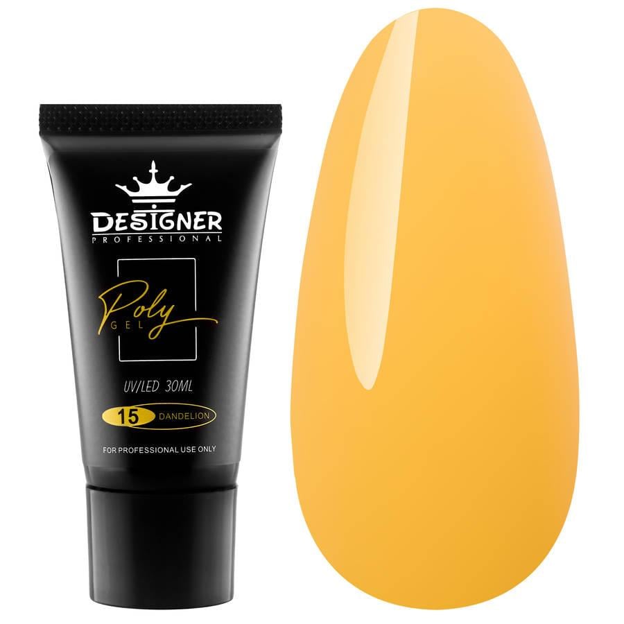 Полигель Дизайнер для наращивания и укрепления ногтей 30 мл Dandelion №15