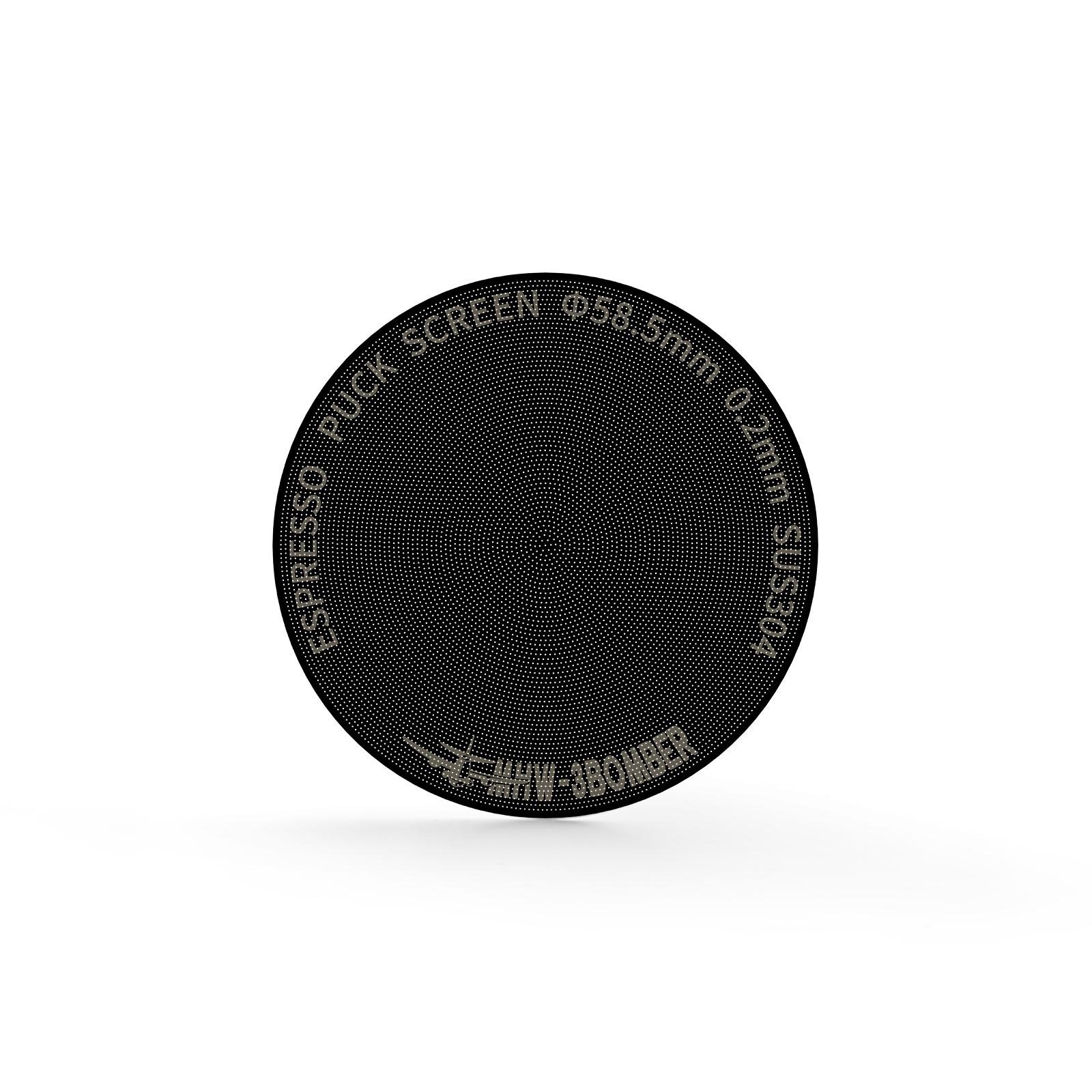 Металевий фільтр-сито для портафільтру MHW-3BOMBER Espresso Puck Screen Titanium Plated 58,5 мм 0,2 мм Чорний (FG5642-OS)
