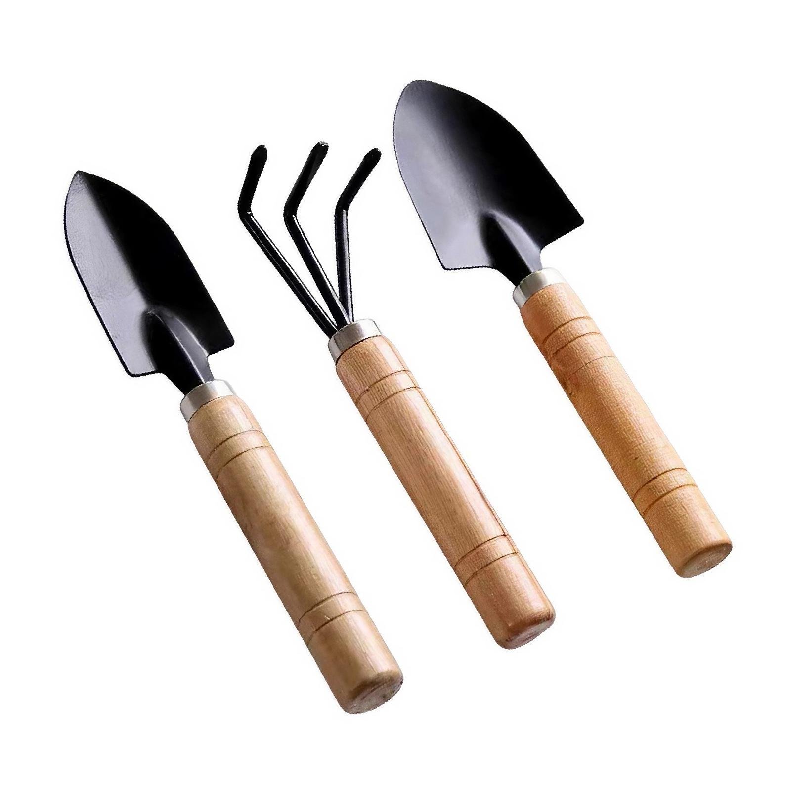 Набор садовых инструментов 2 мини-лопатки с культиватором-рыхлителем (NBRSDI-0742) - фото 1 Набор садовых инструментов 2 мини-лопатки с культиватором-рыхлителем (NBRSDI-0742) - фото 1