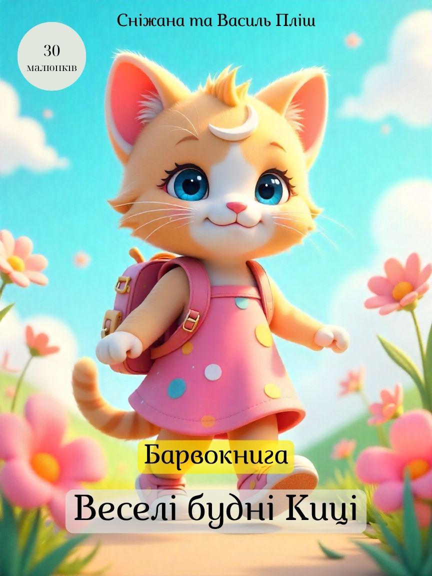 Барвокнига "Веселі будні Киці"
