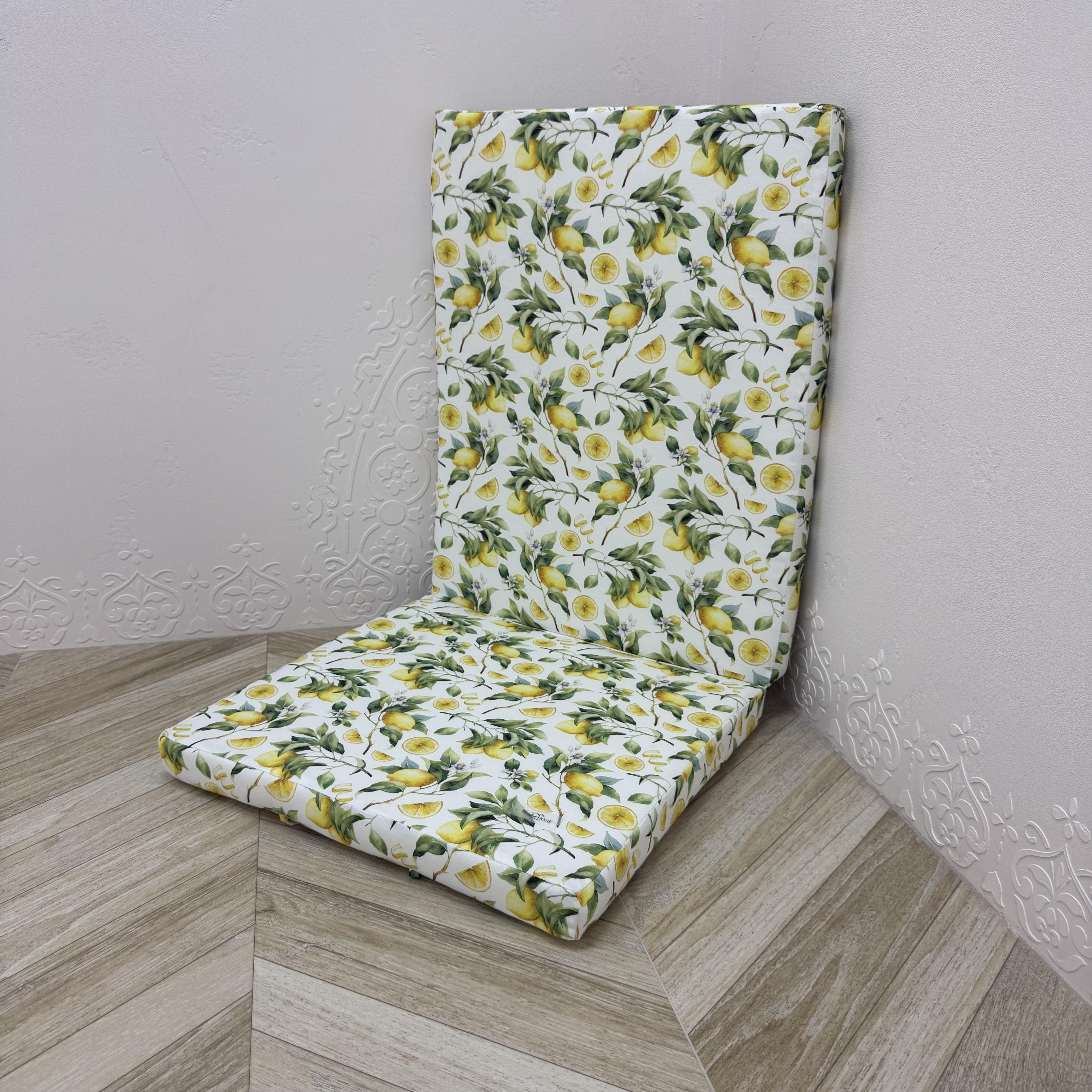 Матрас для кресла Comfort Home Lemon blossom панама 40х40х40х5 см