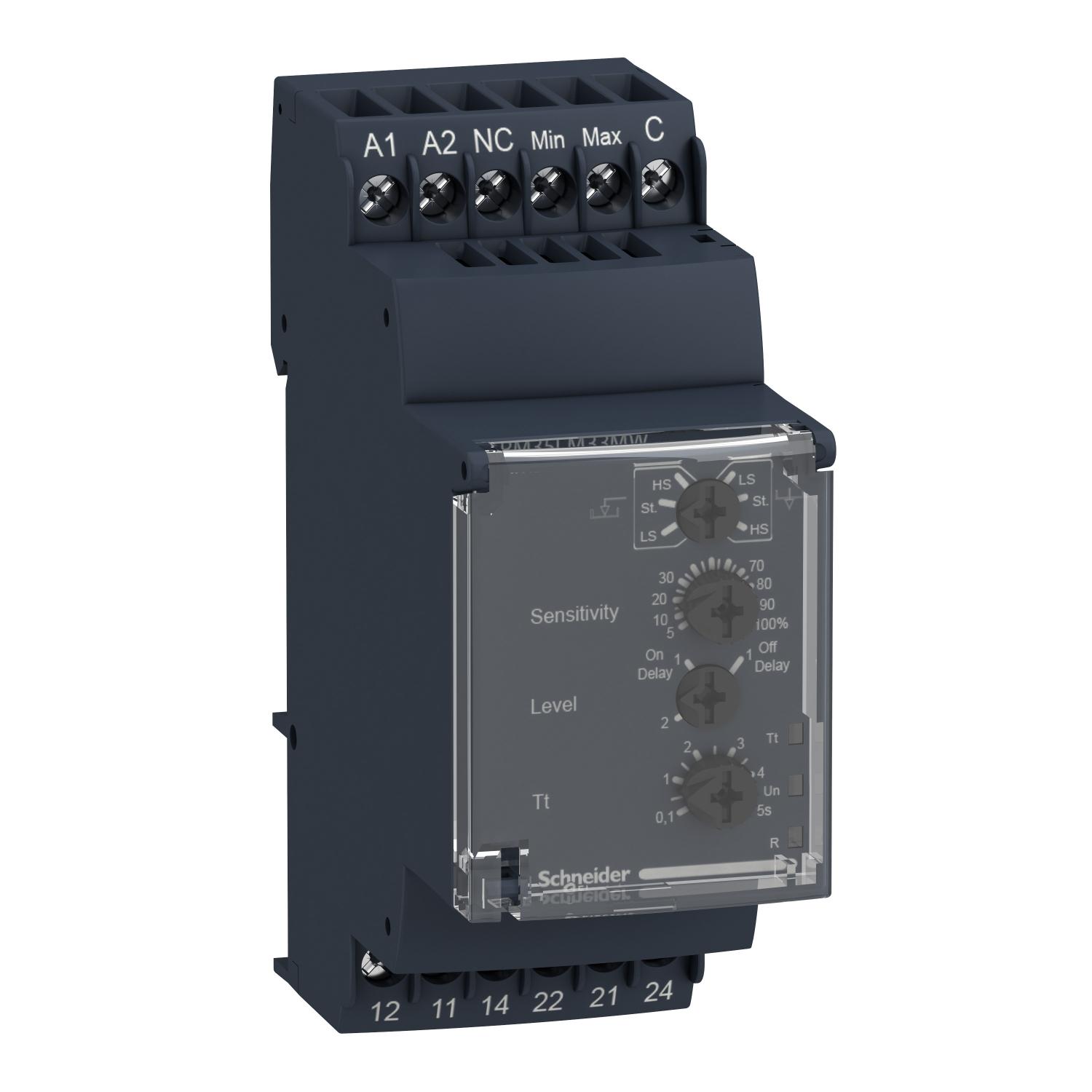 Реле контролю рівня рідини Schneider Electric 5A 2CO 24-240V AC/DC (RM35LM33MW)
