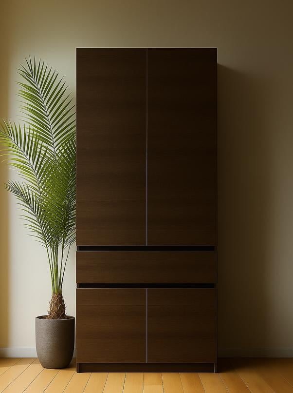 Шафа для одягу сучасна Майстер Форм Брайт 800х520х2000 мм Венге магія (20569) - фото 1