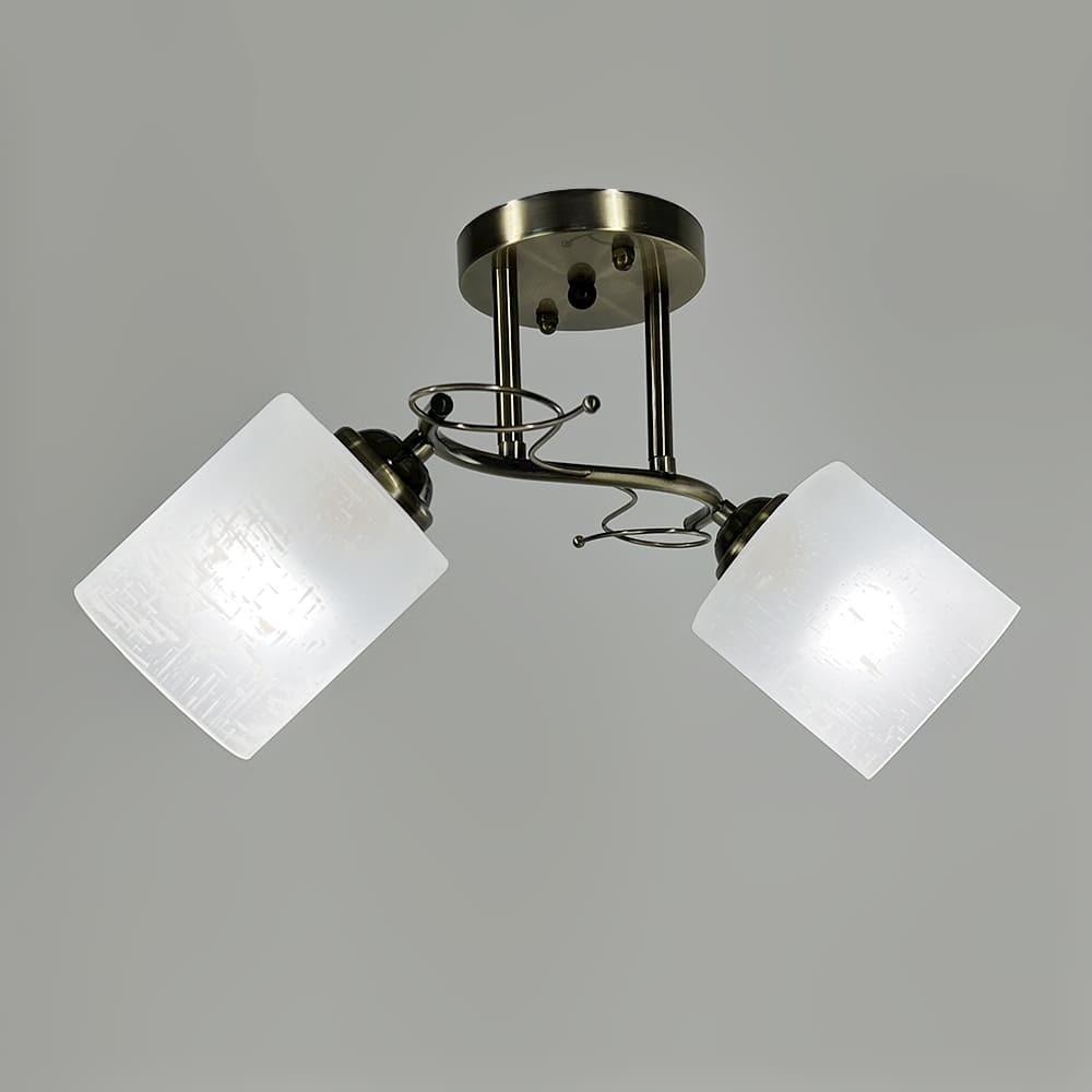 Люстра на 2 плафони 47 см Бронзовий (9321C/2 AB) - фото 3 Люстра на 2 плафони 47 см Бронзовий (9321C/2 AB) - фото 3