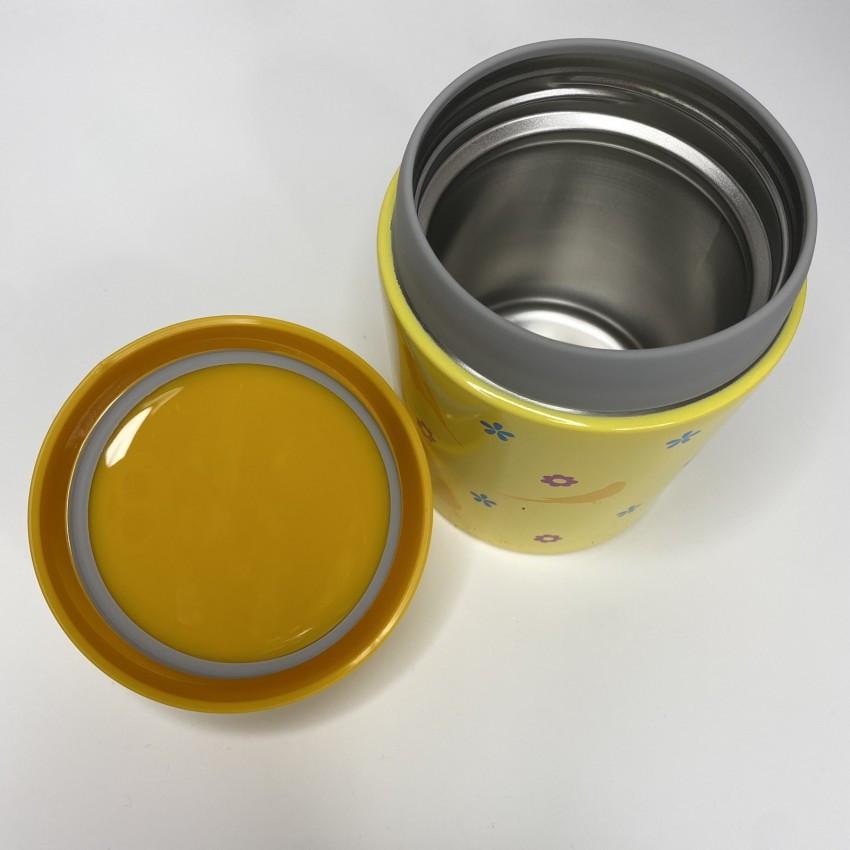 Термос харчовий дитячий A-PLUS 1665 нержавіюча сталь з пластиковою ложкою 350 мл Жовтий (1991343530) - фото 4 Термос харчовий дитячий A-PLUS 1665 нержавіюча сталь з пластиковою ложкою 350 мл Жовтий (1991343530) - фото 4