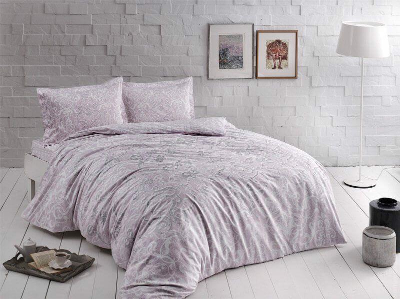 Постільна білизна Tac Castillo lila сатин полуторна (2000022282196)
