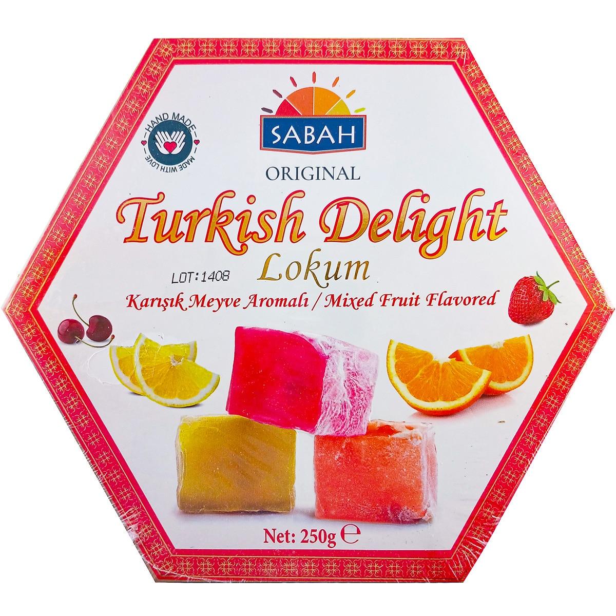 Рахат-лукум Sabah Mixed Fruit 4 вкуса 250 г Рахат-лукум Sabah Mixed Fruit 4 вкуса 250 г