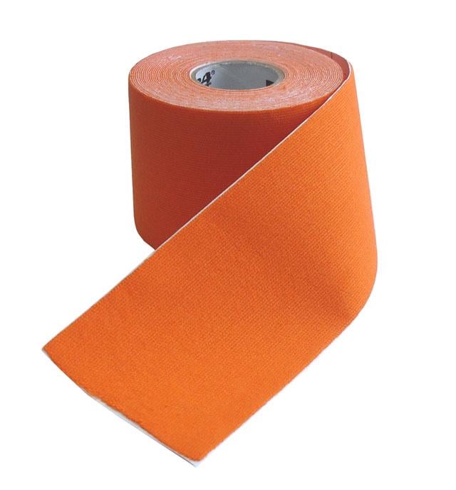 Тейп кінезіологічний Kinesiology Tape 5 см х 5 м Помаранчевий