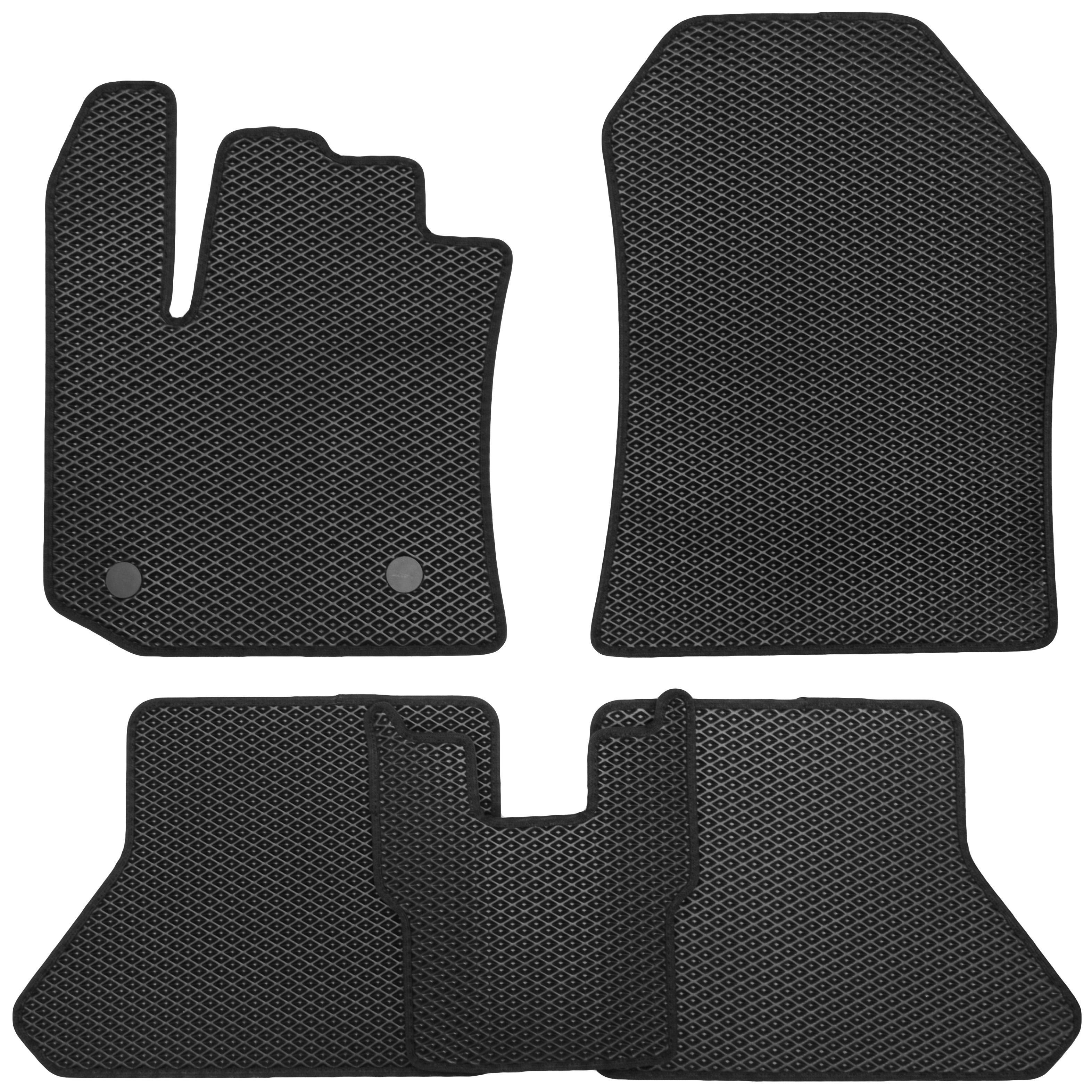 Коврики в салон Kinetic для Renault Dokker '12- EVA-полимерные Черный