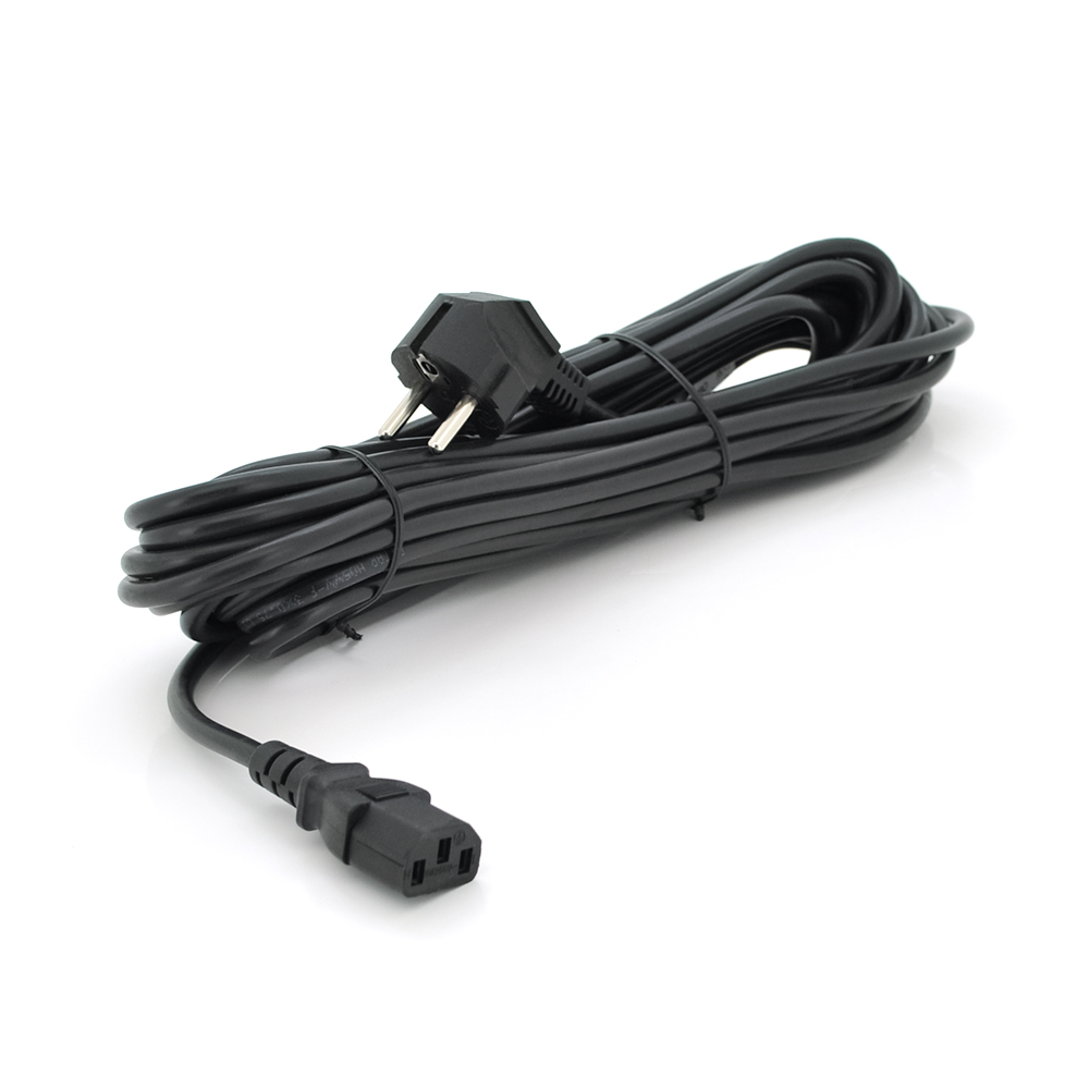 Кабель питания Ritar PC 186 CEE7,17 C13 0,75 мм 3 pin евровилка OEM медный 10 м Black (YUT_V8830)