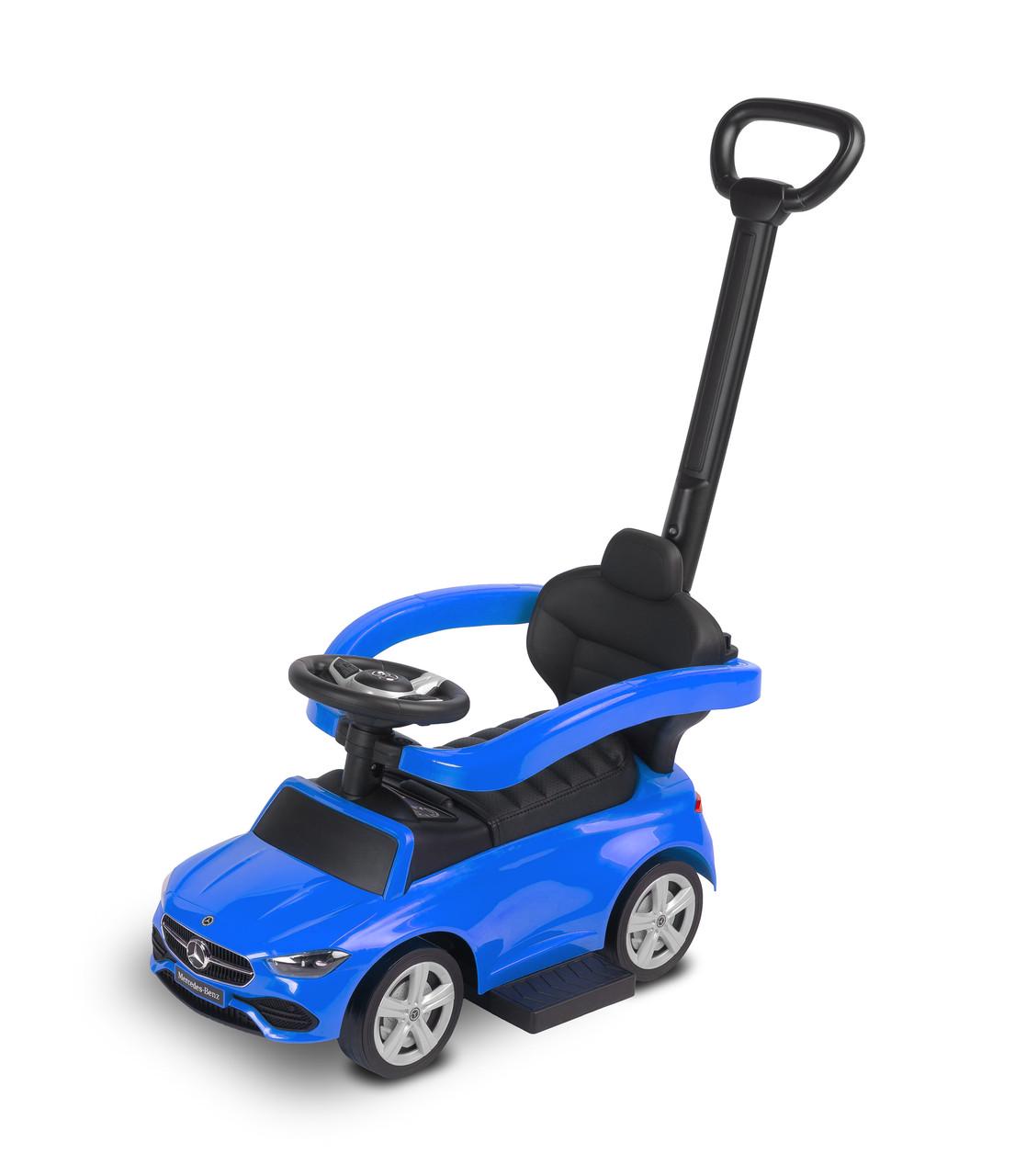 Машинка для катания Caretero Toyz Mercedes C-CLASS с родительской ручкой Blue (2524438068)