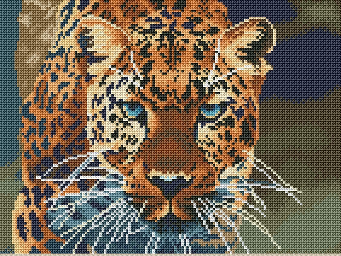 Алмазна мозаїка Brushme Дикий звір 30x40 см (RDBS7012)
