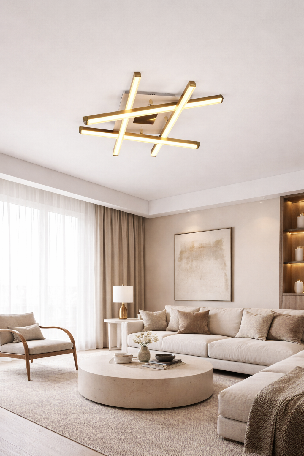 Люстра Strato Lux LED 3 режима 65W (20312/4GD)