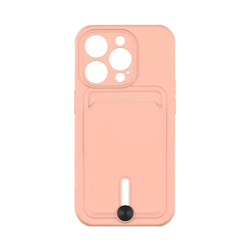 Чехол Epik Colorfull Pocket Card с карманом для карт для iPhone 14 Pro Pink Sand
