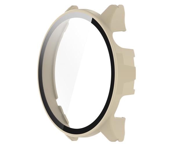 Чехол с защитным стеклом Protective Cover with Glass для Xiaomi Watch S1 Pro Бежевый