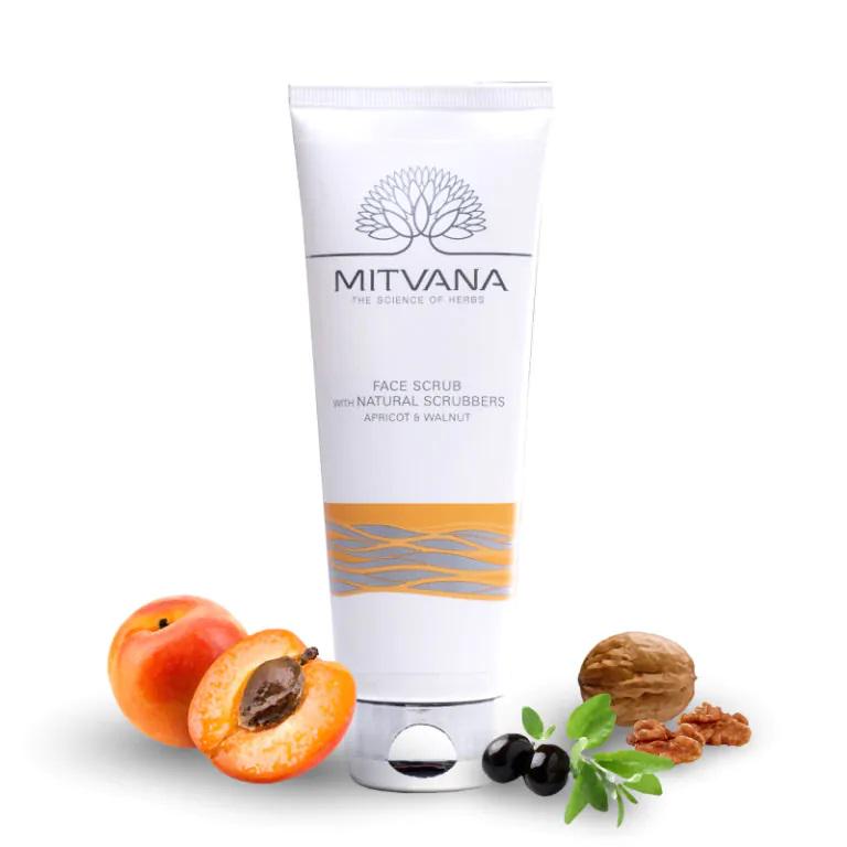 Скраб для обличчя MitvanaFace Scrub With Natural Scrubbers Apricot & Walnut 100 мл (8908002915334) - фото 2