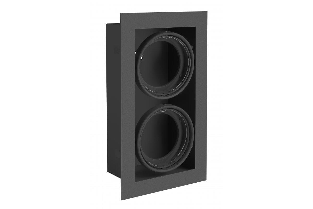 Корпус потолочного светильника PIREO врезной IP20 двойной Черный