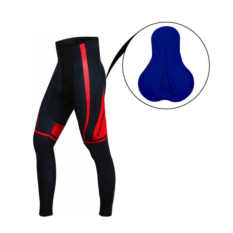 Чоловічий велокостюм KIDITO KM-CT-18 Skeleton Red 4XL кофта з довгим рукавом + штани для велосипедистів - фото 4