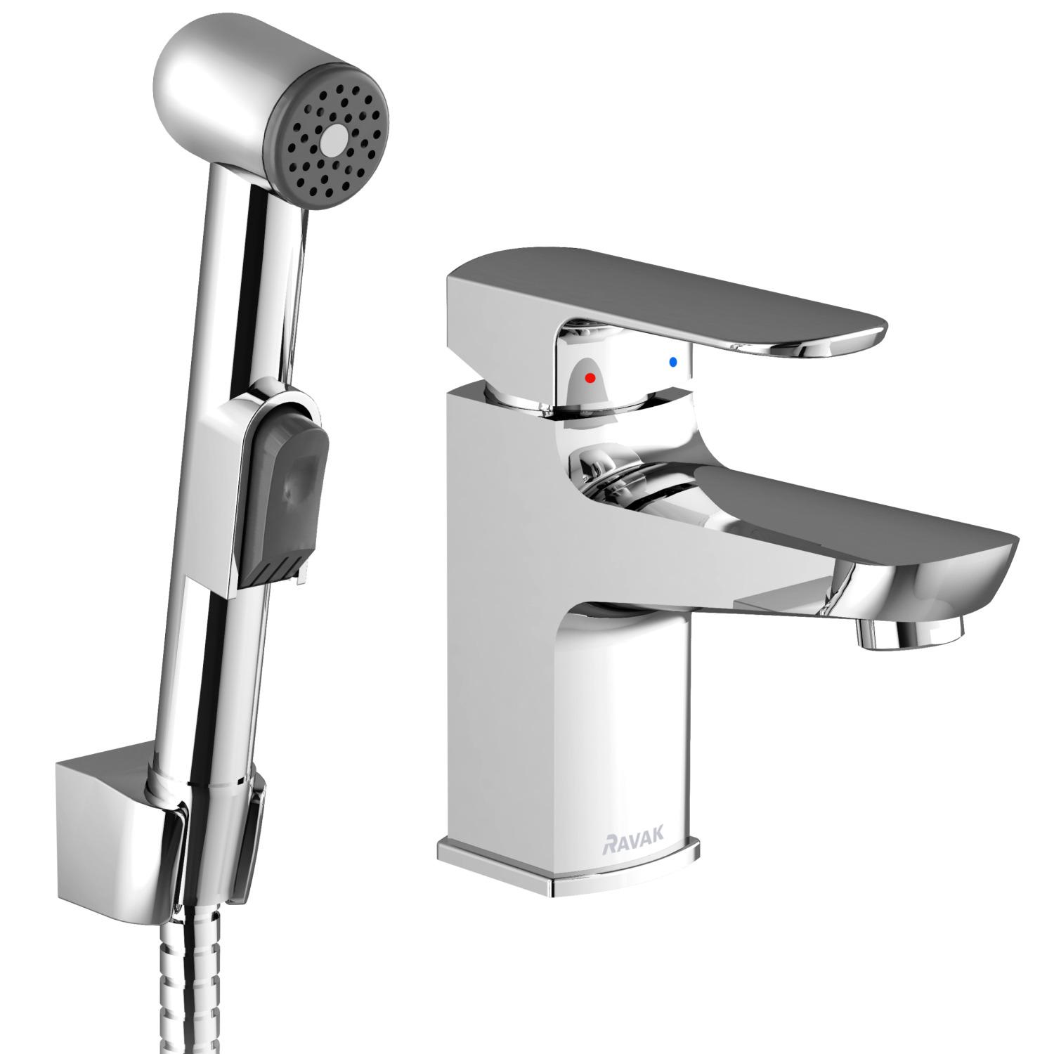 Смеситель для гигиенического душа Ravak BM 011.00 X070076 на умывальник с лейкой Хром (87125)