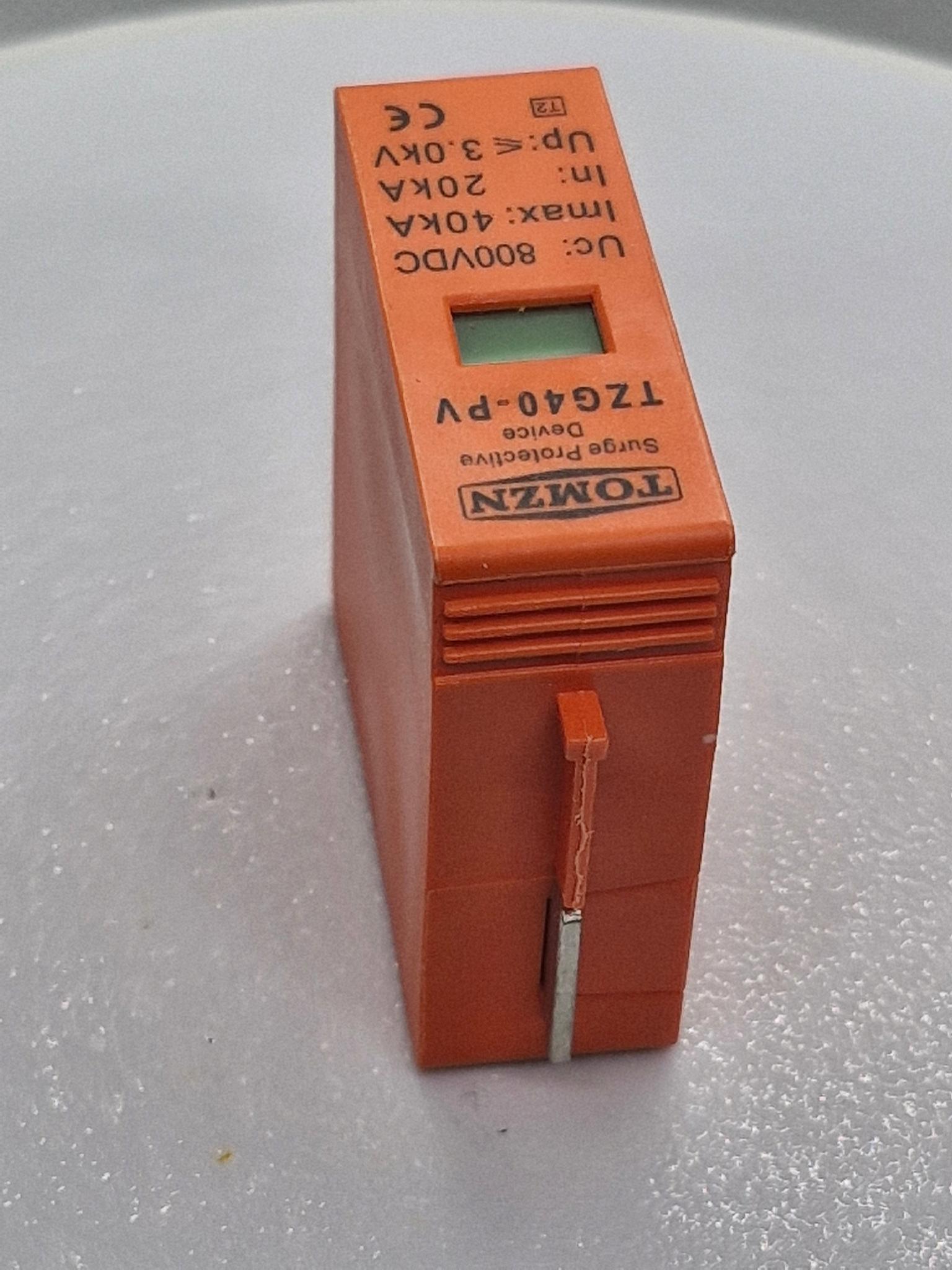 Вставка-вкладиш ПЗІП 800V DC TOMZN TZG40-PV 20-40KA блискавкозахист розрядник ПЗІП для сонячних панелей PV SPD постійного струму УЗІП - фото 2 Вставка-вкладиш ПЗІП 800V DC TOMZN TZG40-PV 20-40KA блискавкозахист розрядник ПЗІП для сонячних панелей PV SPD постійного струму УЗІП - фото 2