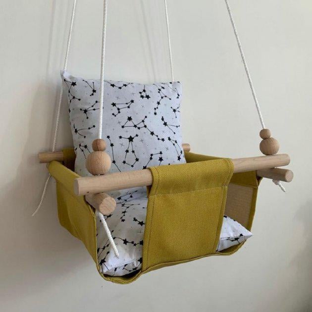 Детская качеля Infancy Звездное небо Желтый (5748111)