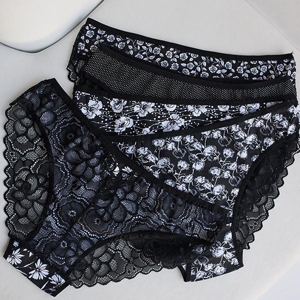 Жіночі трусики Nicoletta з малюнком 4XL 5 шт. (9651)