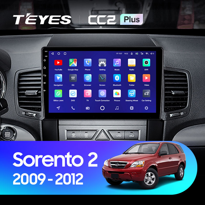 Автомагнитола штатная Teyes для Kia Sorento 2  2009-2012 Android CC2-PLUS 4+64G Wi-Fi/4G вариант B (1468317507) - фото 3