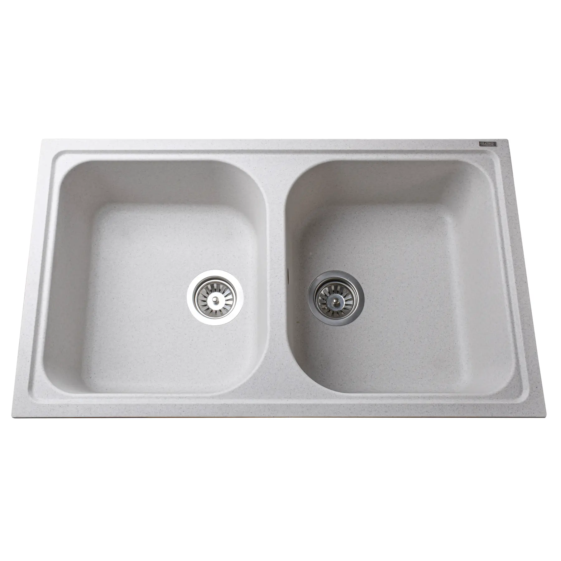 Мийка для кухні гранітна Globus Lux MALAREN 860х500 мм Перлинний (24502192)