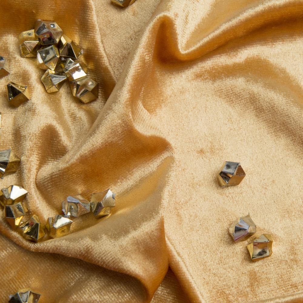 Ткань Бархат Li Желтый песок (19927)