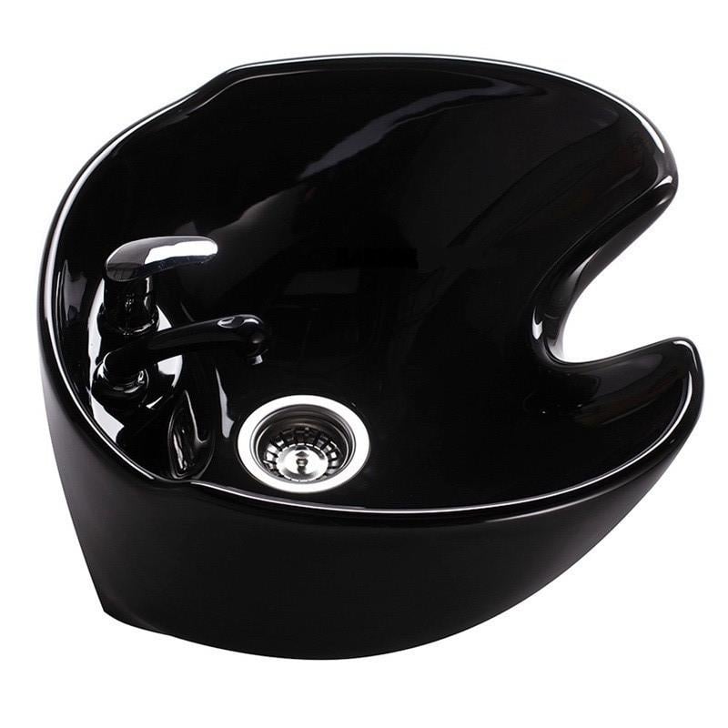 Раковина к парикмахерской мойке ДенІС professional Лилия керамическая Черный (1453070060) - фото 1 Раковина к парикмахерской мойке ДенІС professional Лилия керамическая Черный (1453070060) - фото 1