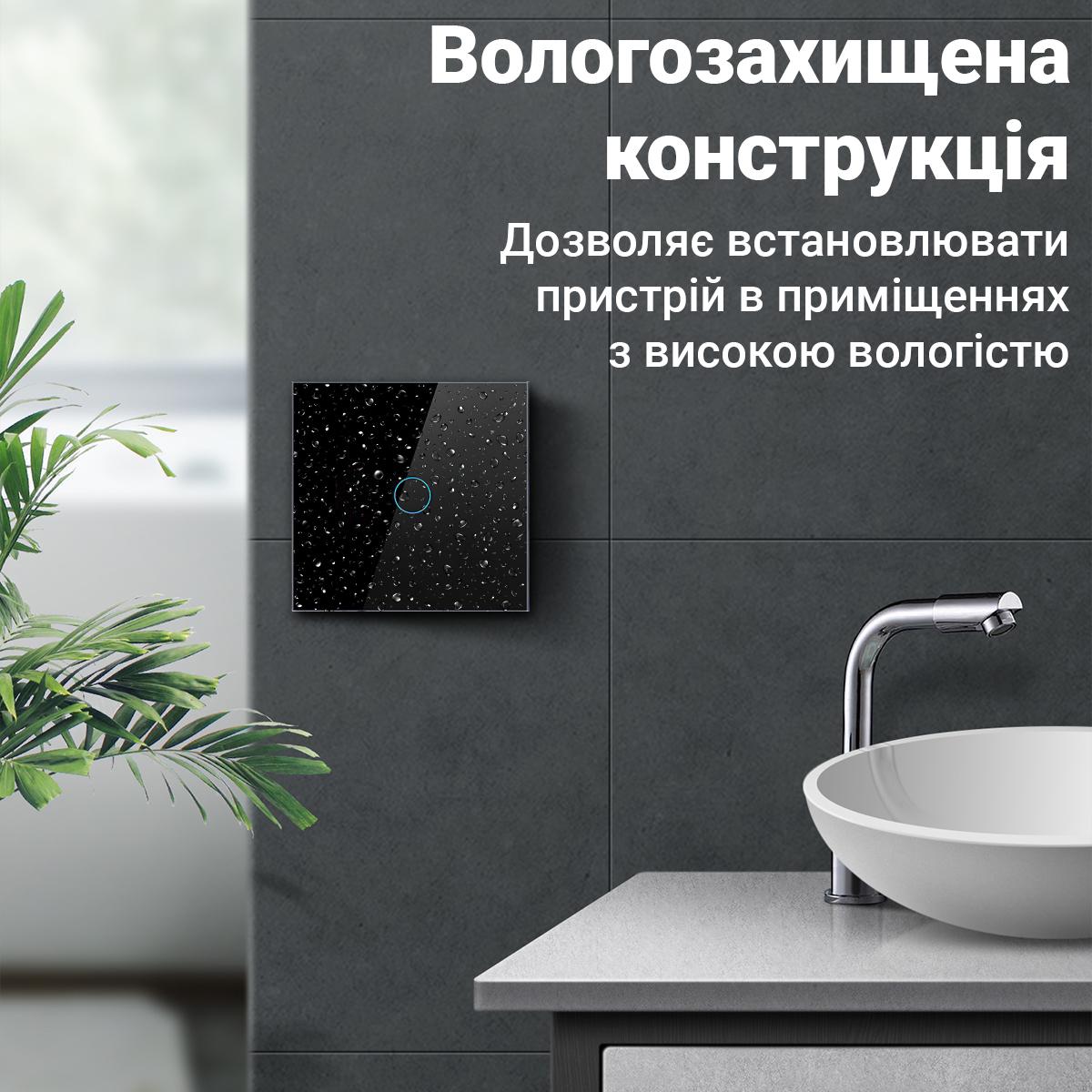 Выключатель света сенсорный Wifi USmart WS-01w одноканальный с нулем и поддержкой Tuya Черный - фото 11