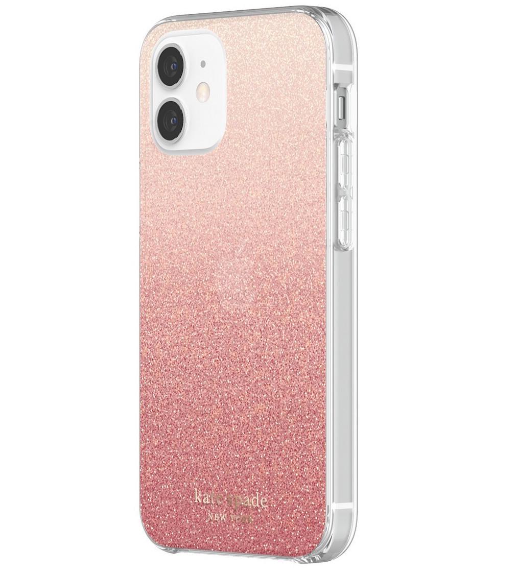 Чохол накладка KSNY Protective Hardshell Case for iPhone 12, Glitter Ombre Sunset Pink (KSIPH-151-GLOSN)