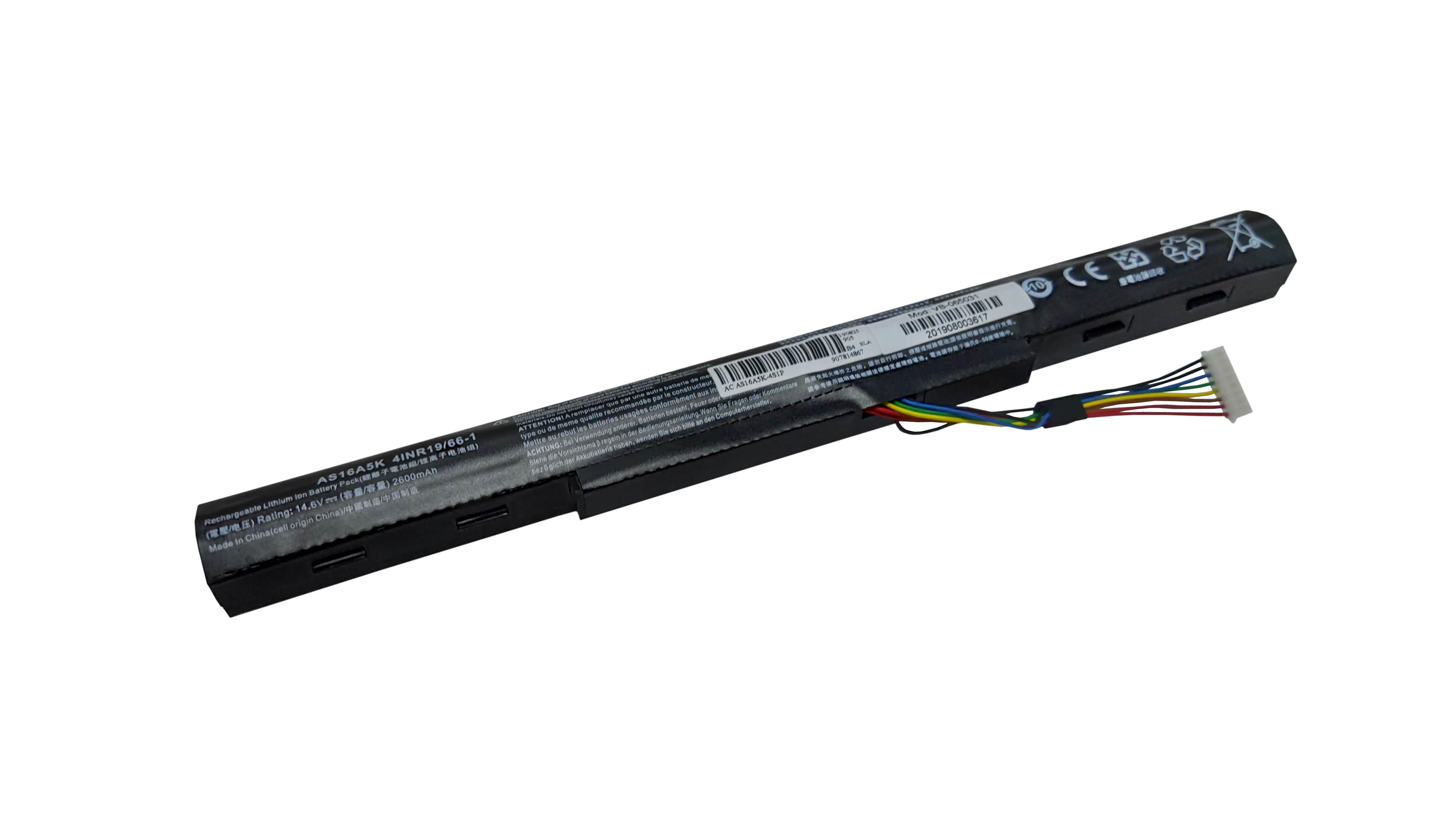 Аккумулятор для ноутбука Acer AS16A5K Aspire E15 14.6V Black 2600mAh OEM - фото 1