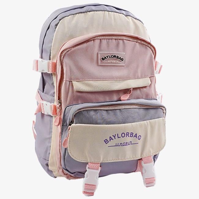 Рюкзак школьный для подростков BAYLORBAG 2 отделения 6 карманов с брелоком (2678046479)