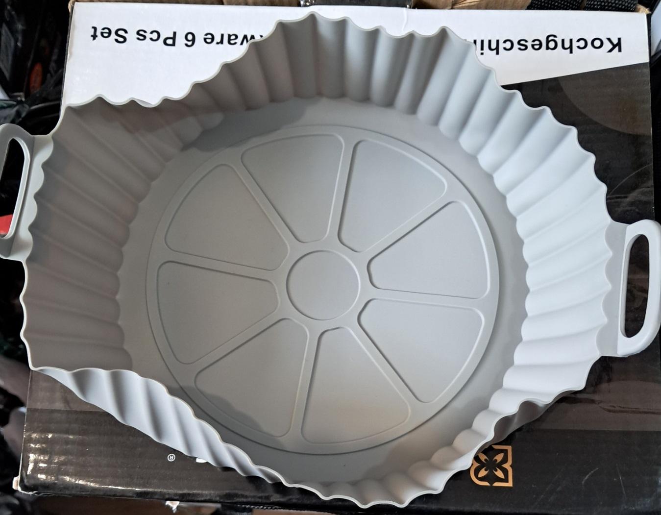 Форма силиконовая для аэрогрилей и аэрофритюрниц Серый (S-512) - фото 2 Форма силиконовая для аэрогрилей и аэрофритюрниц Серый (S-512) - фото 2