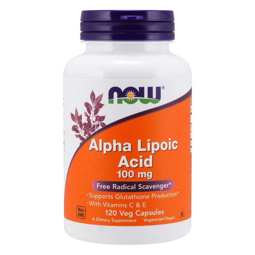 Натуральна добавка NOW Alpha Lipoic Acid 100 мг 120 вегакапс. (4414)